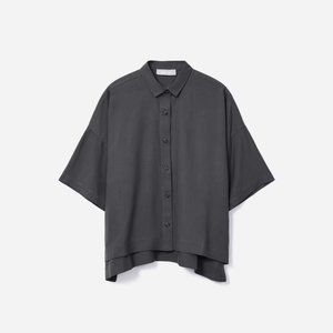 NWT - BRAND NEW - Everlane - The Drapey Square Shirt - Slate Grey - Size XL